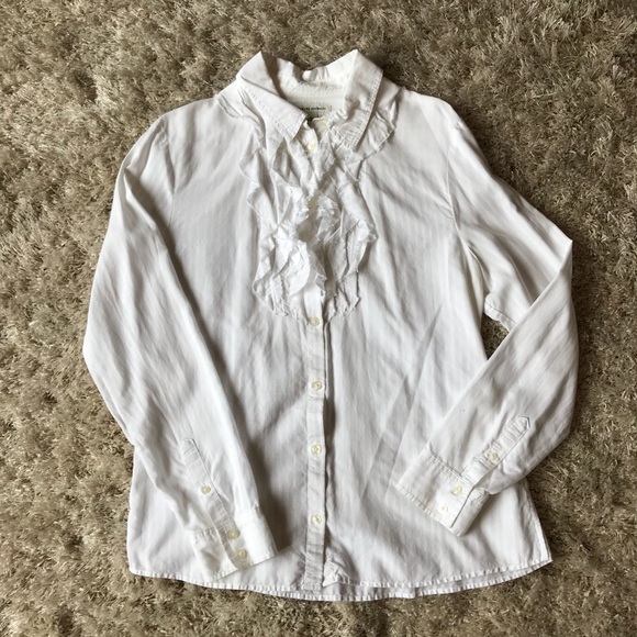 ruffle button up shirt